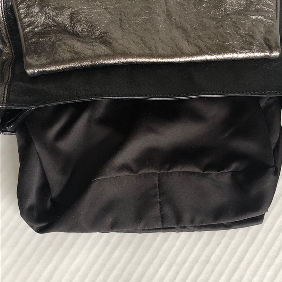 Coccinelle Genuine Leather Crossbody Black and silver - Picture 7 of 9